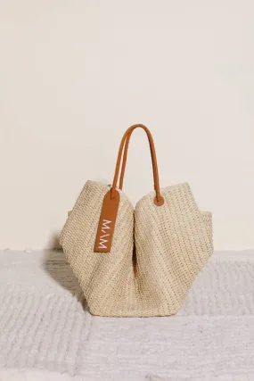 Raffia shoulder bag