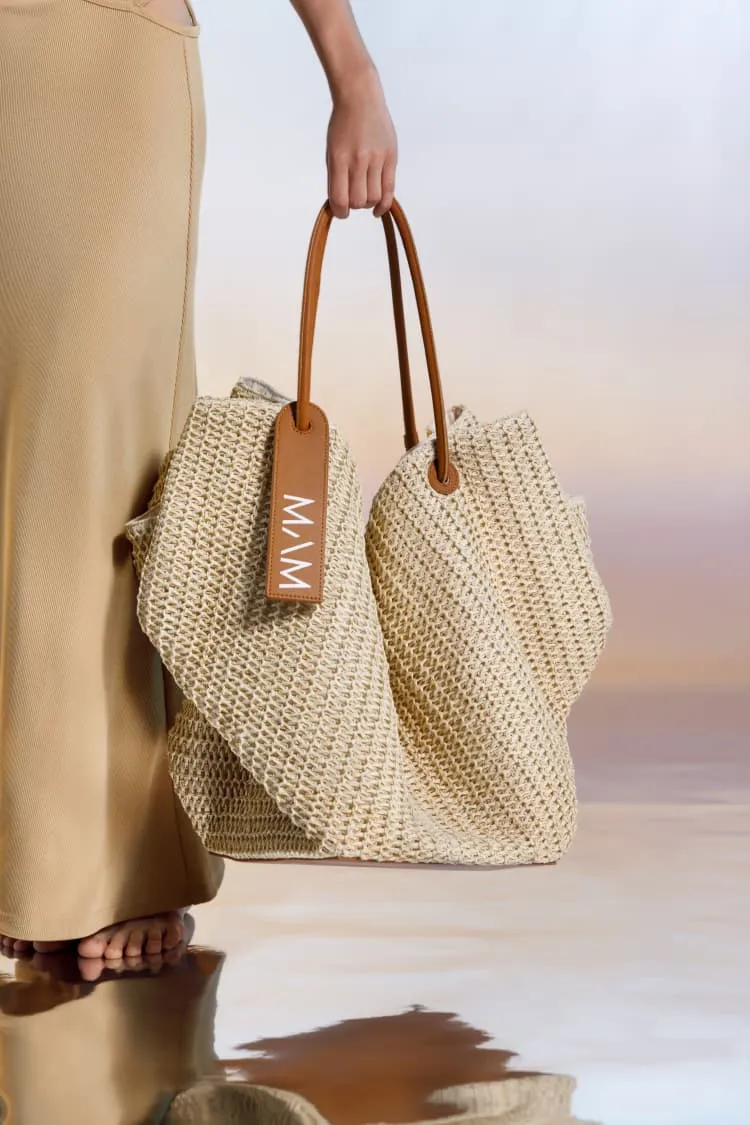 Raffia shoulder bag