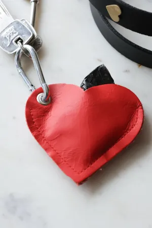 Red Heart Dog Poo Bag Pouch