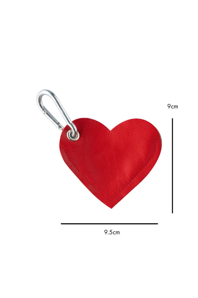 Red Heart Dog Poo Bag Pouch