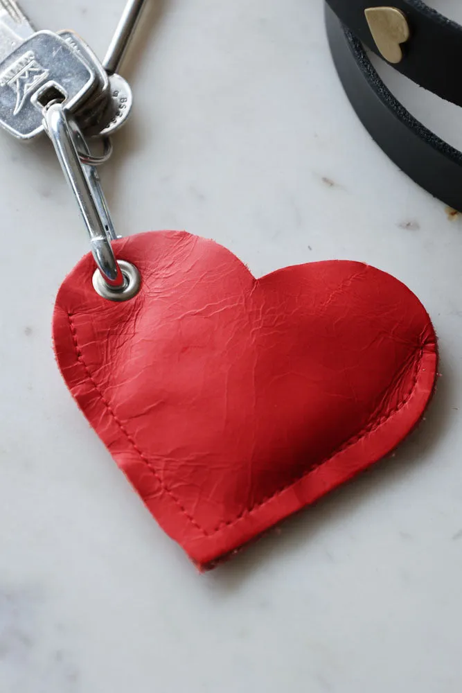 Red Heart Dog Poo Bag Pouch