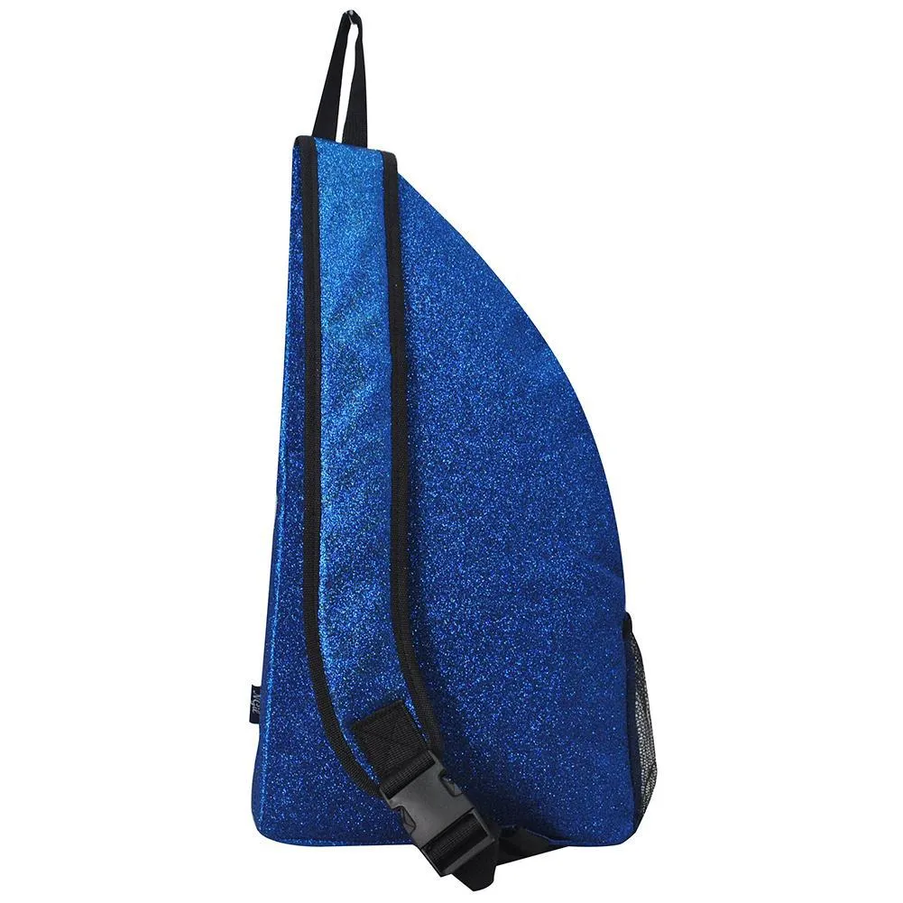 Royal Blue Glitter NGIL Sling Backpack