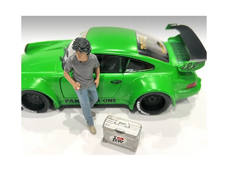 RWB Legend Akira Nakai Nakai-San Figure 2 with Briefcase for 1/18 Scale Models by American Diorama