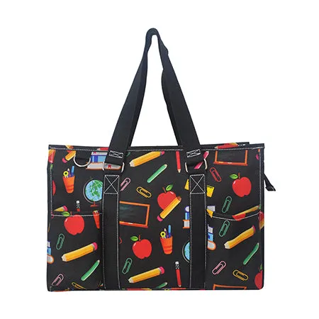 School Is Cool NGIL Zippered Caddy Organizer Tote Bag