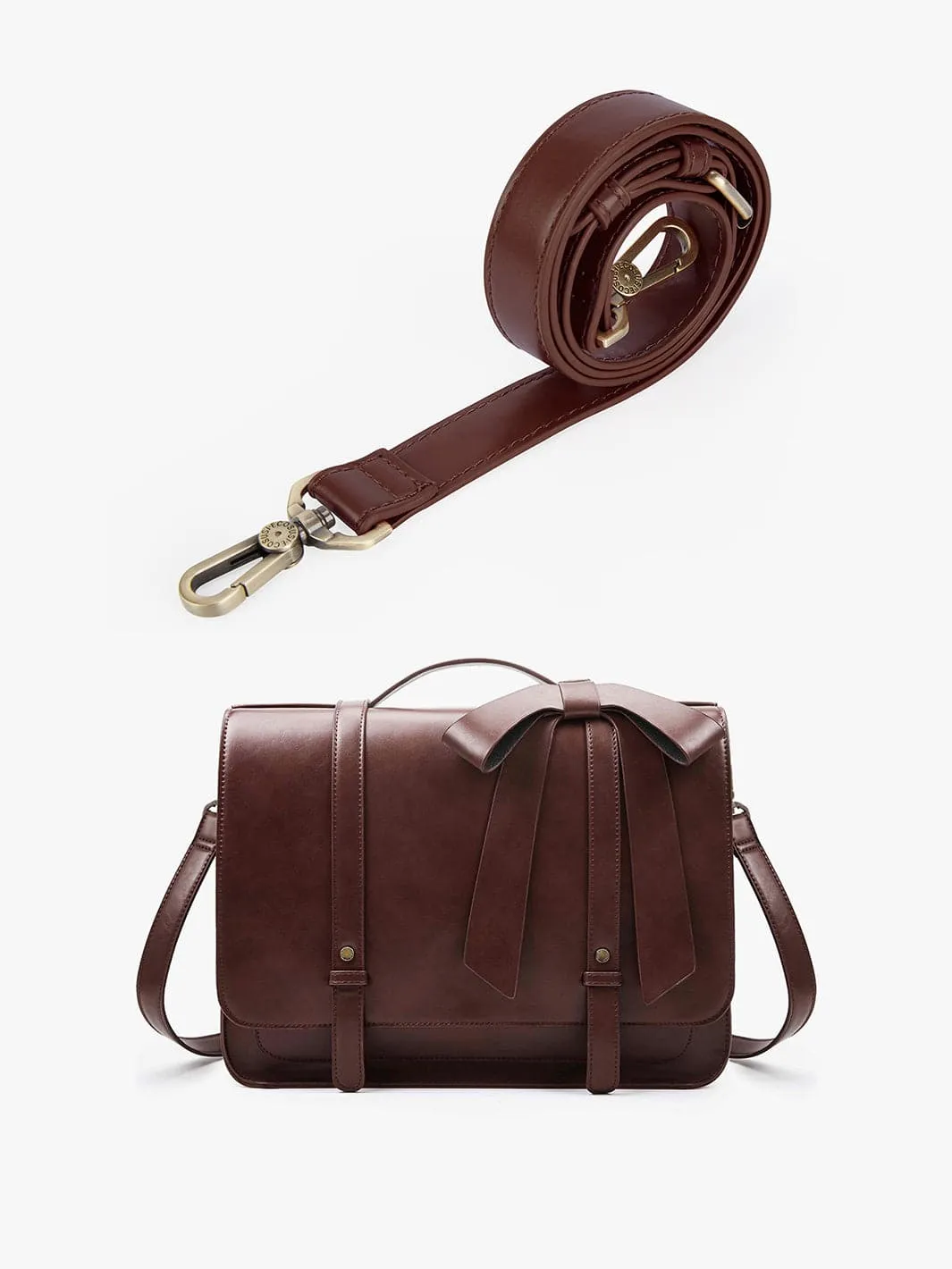 Shoulder Strap of PU Detachable Bow Briefcase