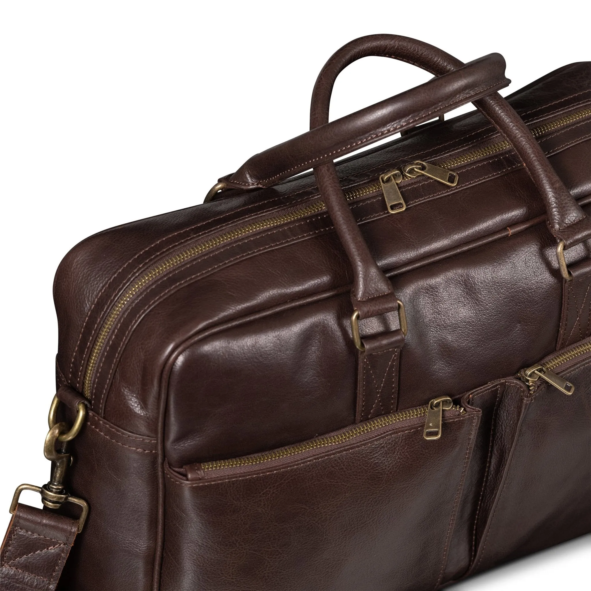 Slim Leather Briefcase 17