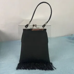 Small BlackWith Fringe Bag