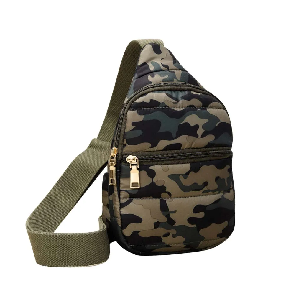 Solid Puffer Mini Sling Bag