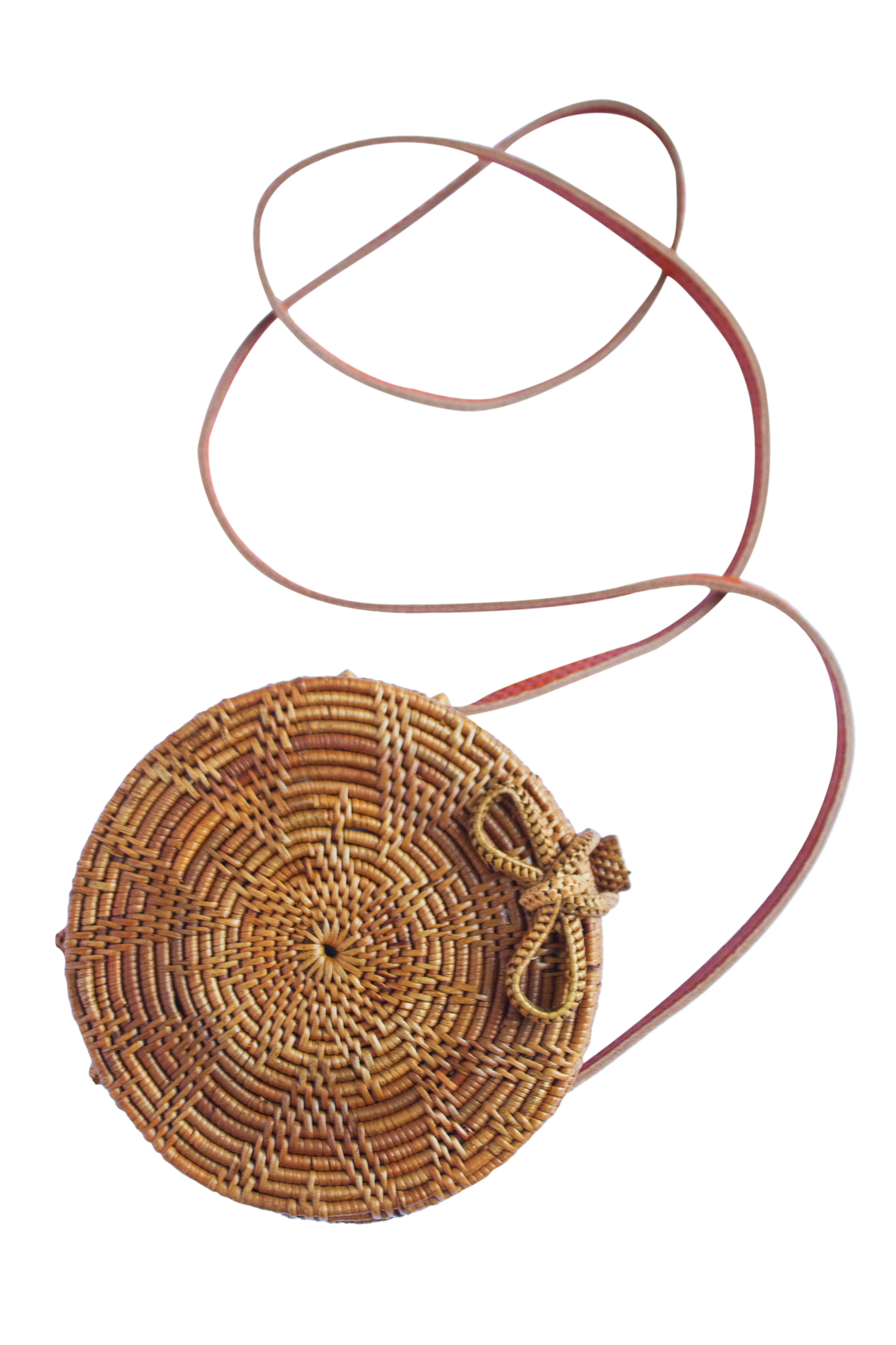 Star-Round Rattan Crossbody Bali Bag