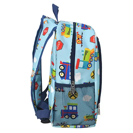 Train Print Medium Size NGIL Canvas Backpack