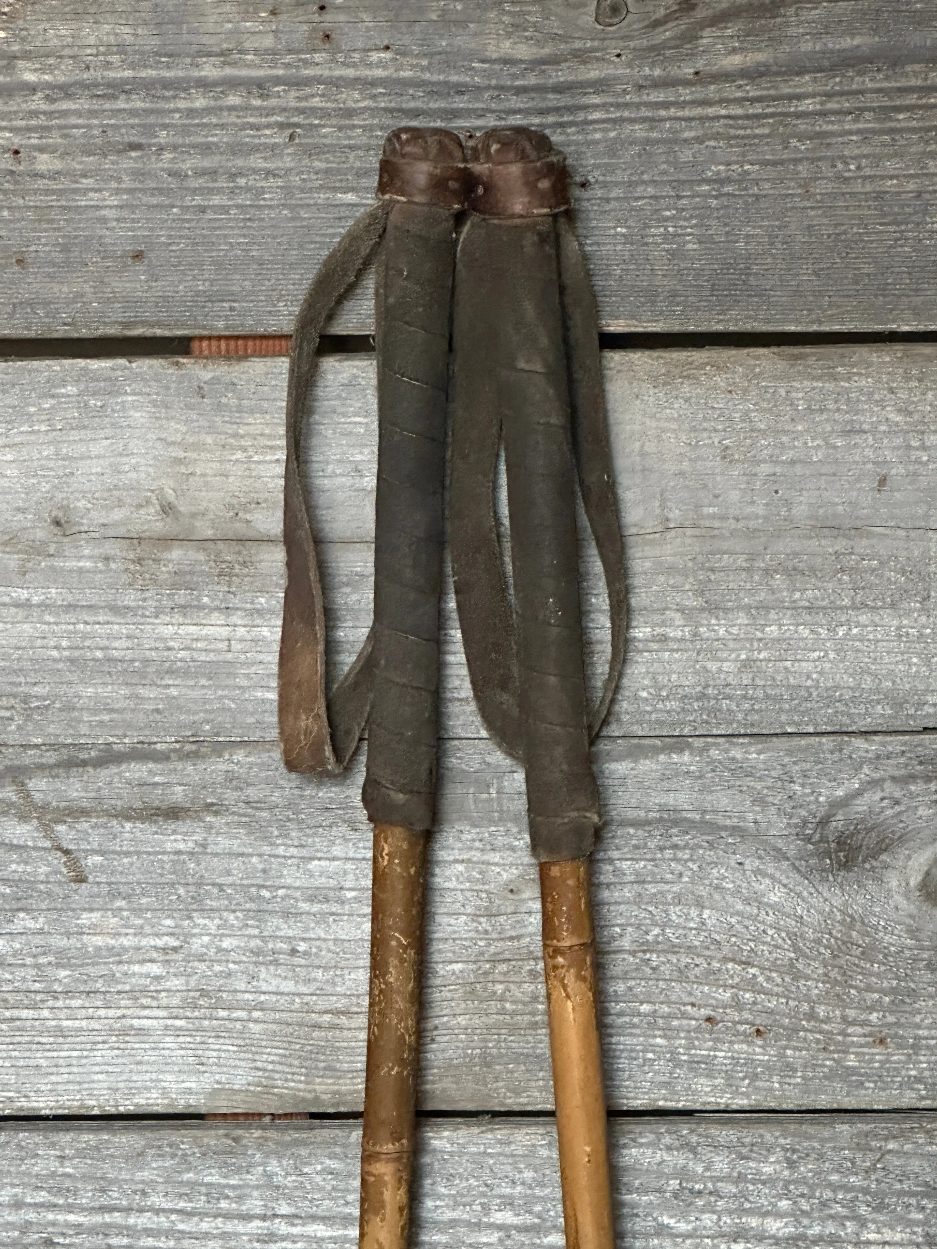 Vintage Bamboo Ski Poles