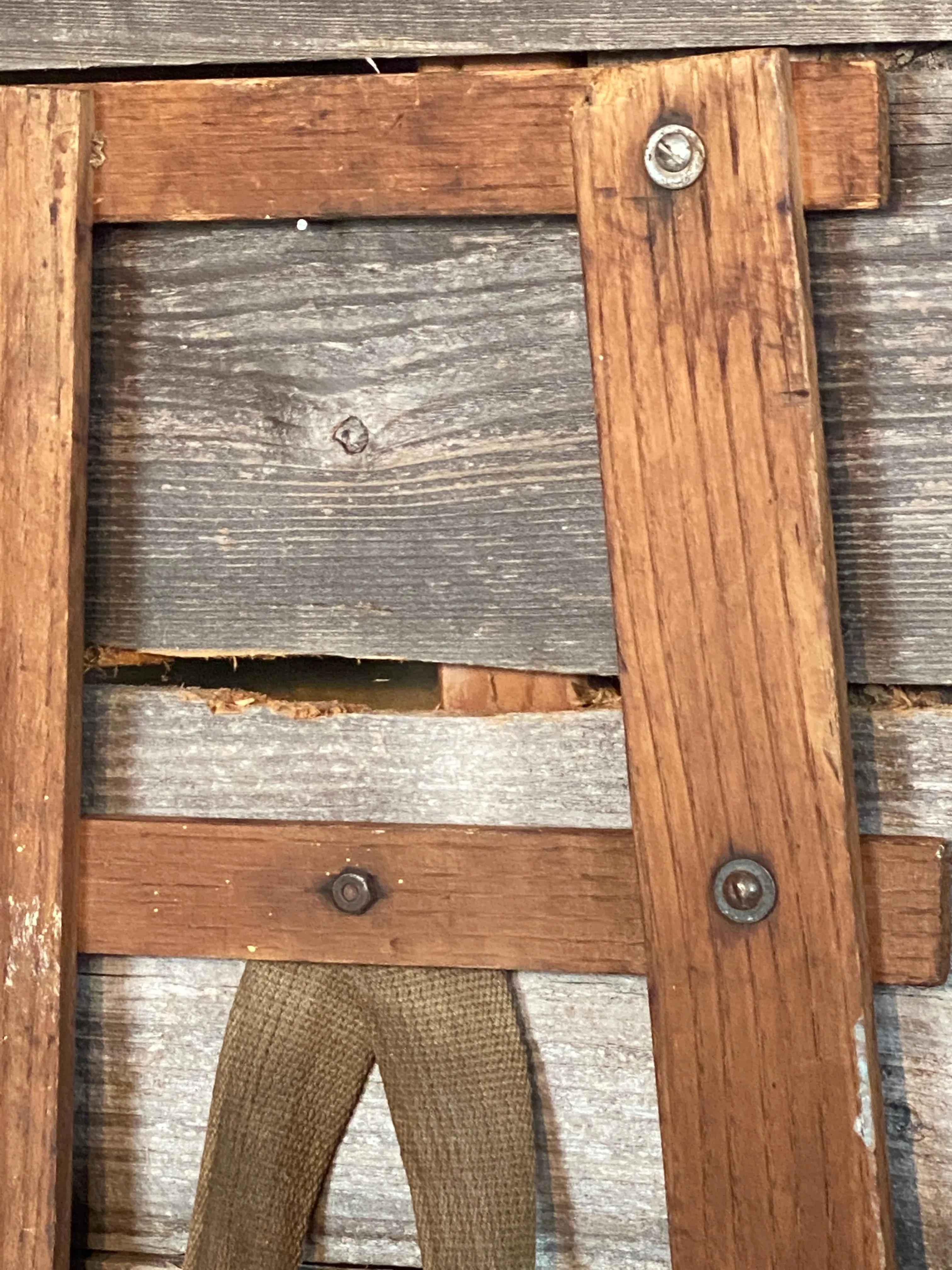 Vintage Wood Frame Backpack