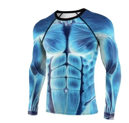 Watchmen 'Doctor Manhattan' Elite Long Sleeve Compression Set