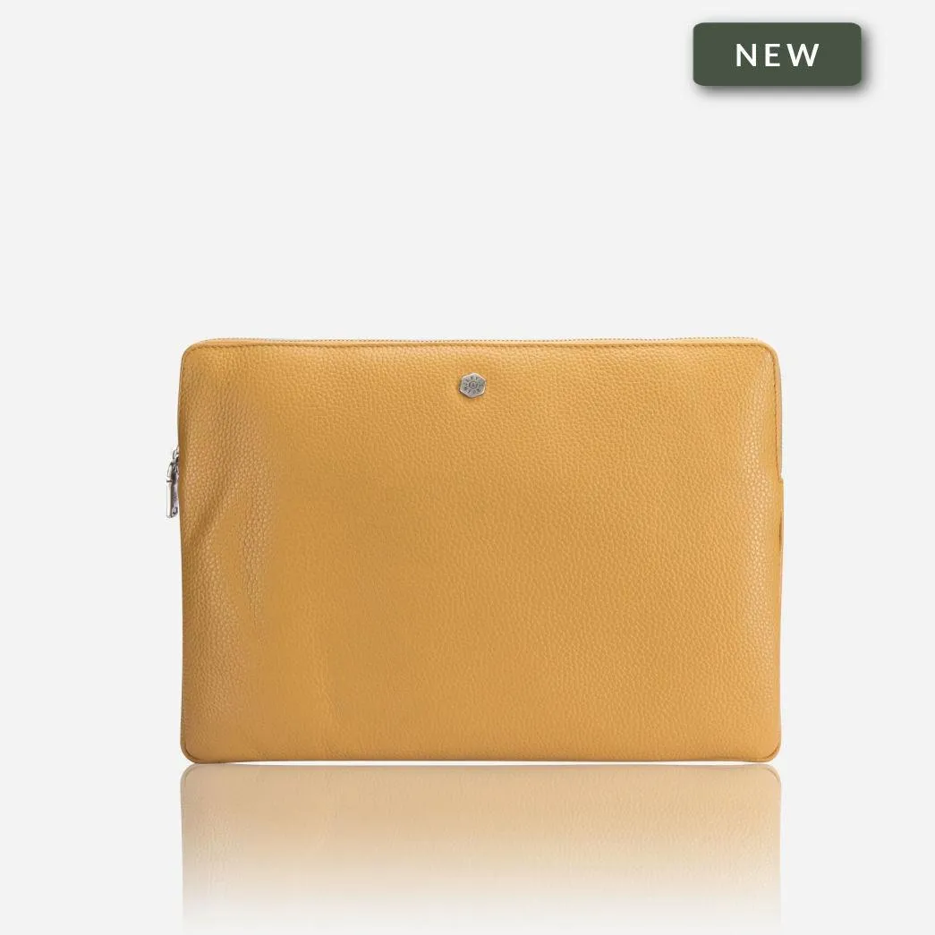 Zip Around Laptop Folder, Canary Yellow